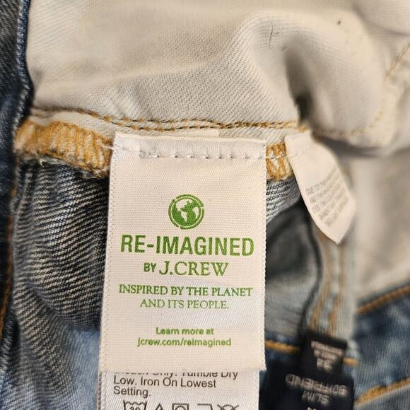 J. Crew Slim Boyfriend Jeans Re-Imagined - Med Wash - size 34 - EUC - Picture 5 of 9